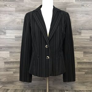 Xoxo Black With Stripes Blazer